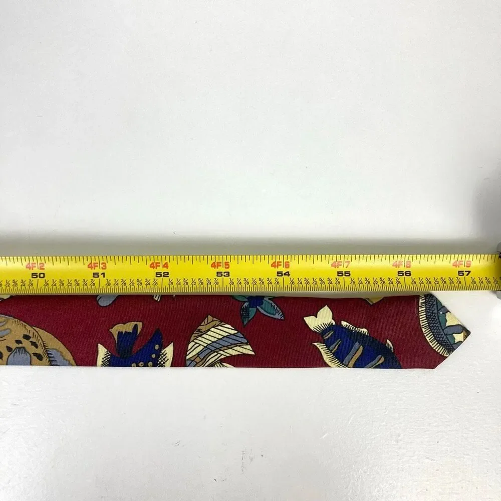 Rene Chagal 100% Silk Hand Made Necktie Tie Looney Tunes Bugs Bunny Daffy Tweety